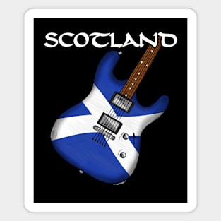 Scottish Flag Guitar Scotland Electric Guitarist Magnet